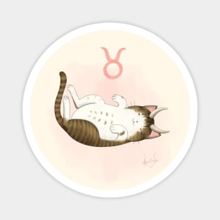 Zodiacat Taurus Magnet